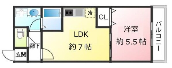 ラムール鷹取の物件間取画像